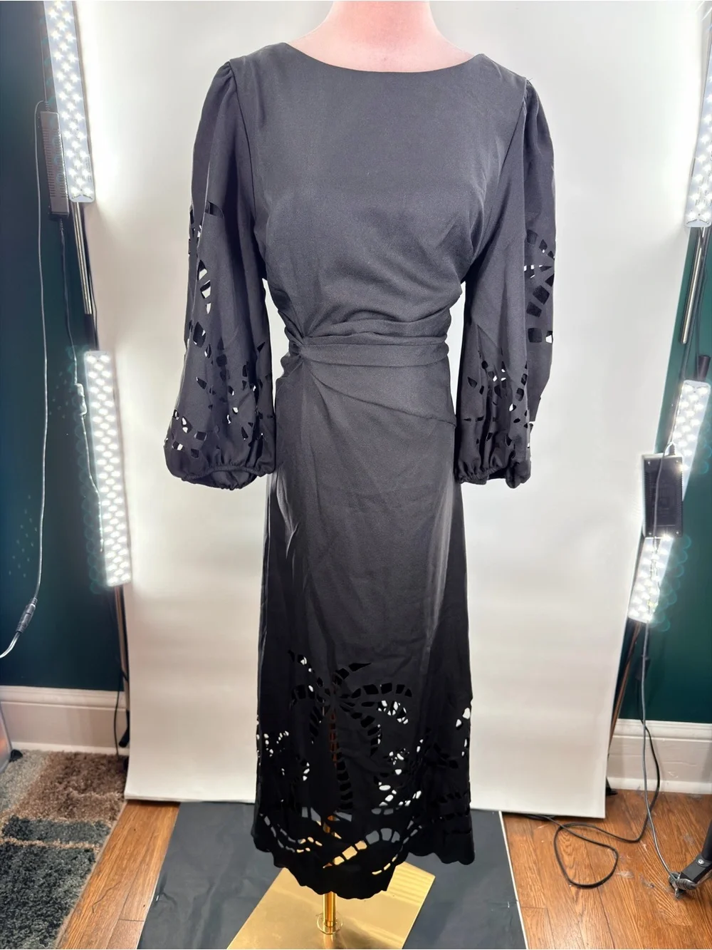 EUC SHEIN Laser Engraved Dress